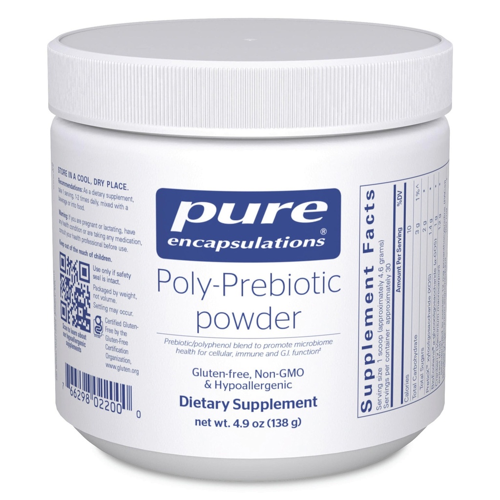 Pure Encapsulations Poly-Prebiotic Powder | Targets Akkermansia Muciniphila to Support GI Barrier Function* | 4.9 Ounces