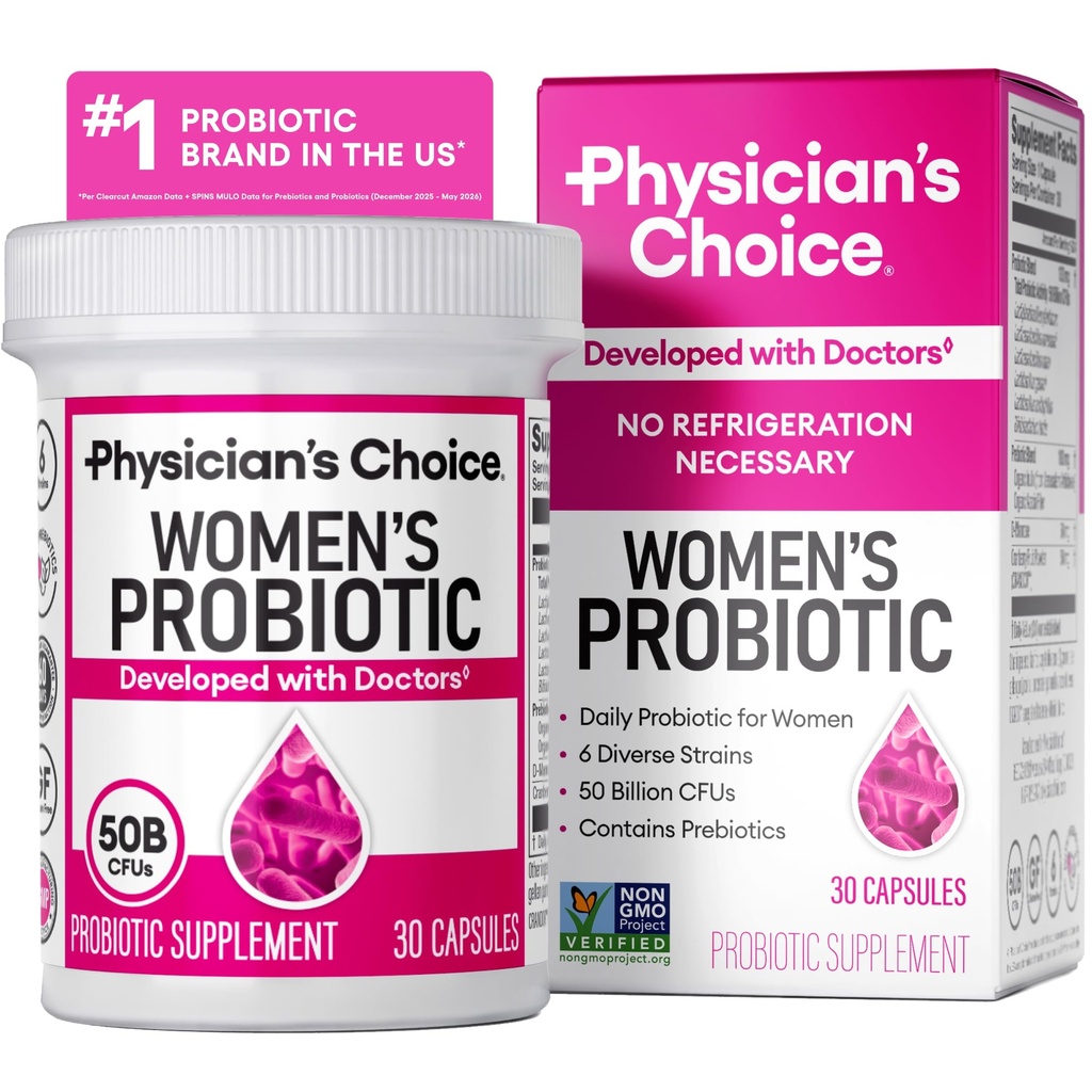 PH Balance, Digestivo, UT, " Feminine Health - 50 Billion CFU - 6 Strains Únicos para ella - Prebióticos orgánicos, Extracto de Arándano + - Mujeres Probiótico - 30 TC