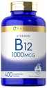 Carlyle Vitamina B12 1000 mcg TEN 400 Tablets ANTE Vegetarian, Non-GMO, Gluten Free Supplement