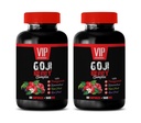 suplemento antioxidante - GOJI BERRY COMPLEX - CON POMEGRANATE, RESVERATROL, NONI, ACAI - Vitamina granada e para la piel - suplementos nutricionales antioxidantes - vitaminas antioxidantes - 2 Bot 120 Caps