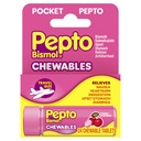 Pepto Bismol Pocket Tablas para Nausea, Heartburn, Indigestion, Upset Stomach y Diarrhea - 5 Symptom Fast Relief, Cherry Flavor 24 ct