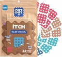 NATPAT Magic Patch Itch Relief Stickers - Insect Bite Patch for Mosquitos, Ticks, Midges, Sandflies, and Bed Bug Bites - Buzzpatch - 32 Cuenta