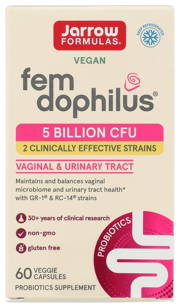 Jarrow Fórmulas Fem Dophilus 60 Cuenta, 60 Ct