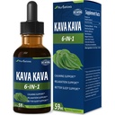 Kava Kava Extract Drops for Calming & Relaxation Support, Natural Herbal Blend Tincture Supplement for Better Sleep Support with Valerian Root, Lemon Balm and Chamomile. 2oz