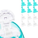 FireAnt Silicone Salt Pads Rellena Compatible con Navage Nasal Care, Reutilizable Saline Pods Accesorios de sustitución, Fácil operación (12 Pack - Blanco 6 + Azul 6)