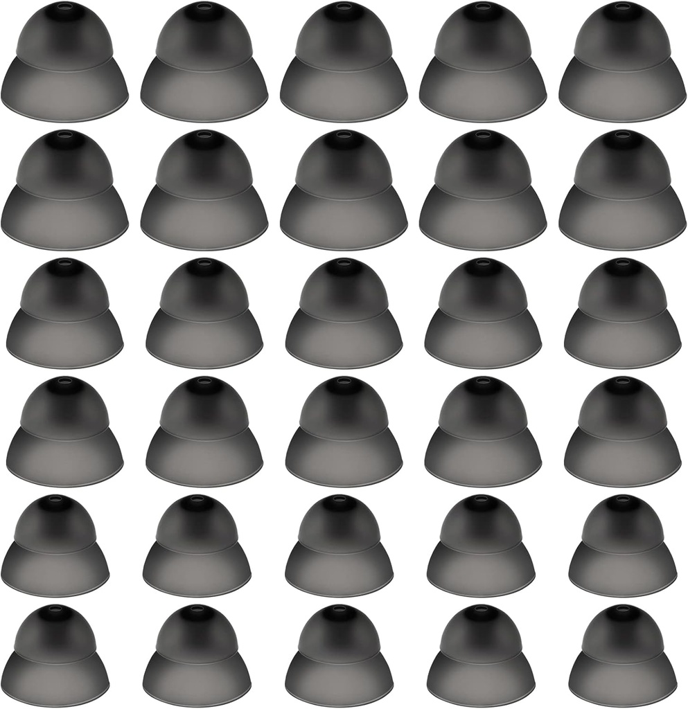 30 Pcs Dome Hearing Aid Silicone Hearing Aid Domes Hearing Aid Power Medium Power Small Close Consejos de oído Audiing Direct Large Power for Hearing Resound Accessories(Black)