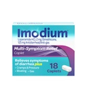 Imodium Multi-Symptom Relief Caplets, Loperamide Hydrochloride & Simethicone Anti-Diarrheal Medicine for the Relief of Diarrhea, Gas, Bloating, Cramps & Pressure, HSA/FSA Eligible, 18 ct