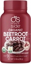 Silencio Beetroot & Carrot Tablets ← 100% Pura Orgánica tención 90 Conde tención 1,120 mg Silencio USDA Certified ← Non-GMO, Plant-Based for Heart Health & Energy Boost