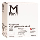 Mdrive Acelerar la Polvo Pre-Workout, Packets de Servicio Único, Berry mixto, 30 Cuenta (No estimulante, Berry mixto)