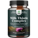 Soporte para el hígado Leche Thistle Suplemento para la limpieza del hígado Detox &amp; Reparación - Advanced Milk Thistle y Dandelion Root Suplemento con Artichoke Extract - Dandelion Capsules para Detox - 60 Ct