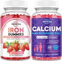 Iron Gummies Suplemento para Adultos & Niños Silencio Calcio Potasio Magnesio Gummies Silencio Bundle