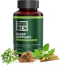 Suplemento de apoyo al sueño con Bacopa, Valerian, Ashwagandha y otras hierbas y vitaminas, apoya patrones de sueño saludables, 60 días de suministro, 120 cápsulas