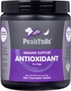 Suplemento Antioxidante de Defensa Diario para Perros – 350 Tablas con Trasmutase Superoxido, MSM, Selenio, Vitamina C & E – Apoya la Salud Inmune