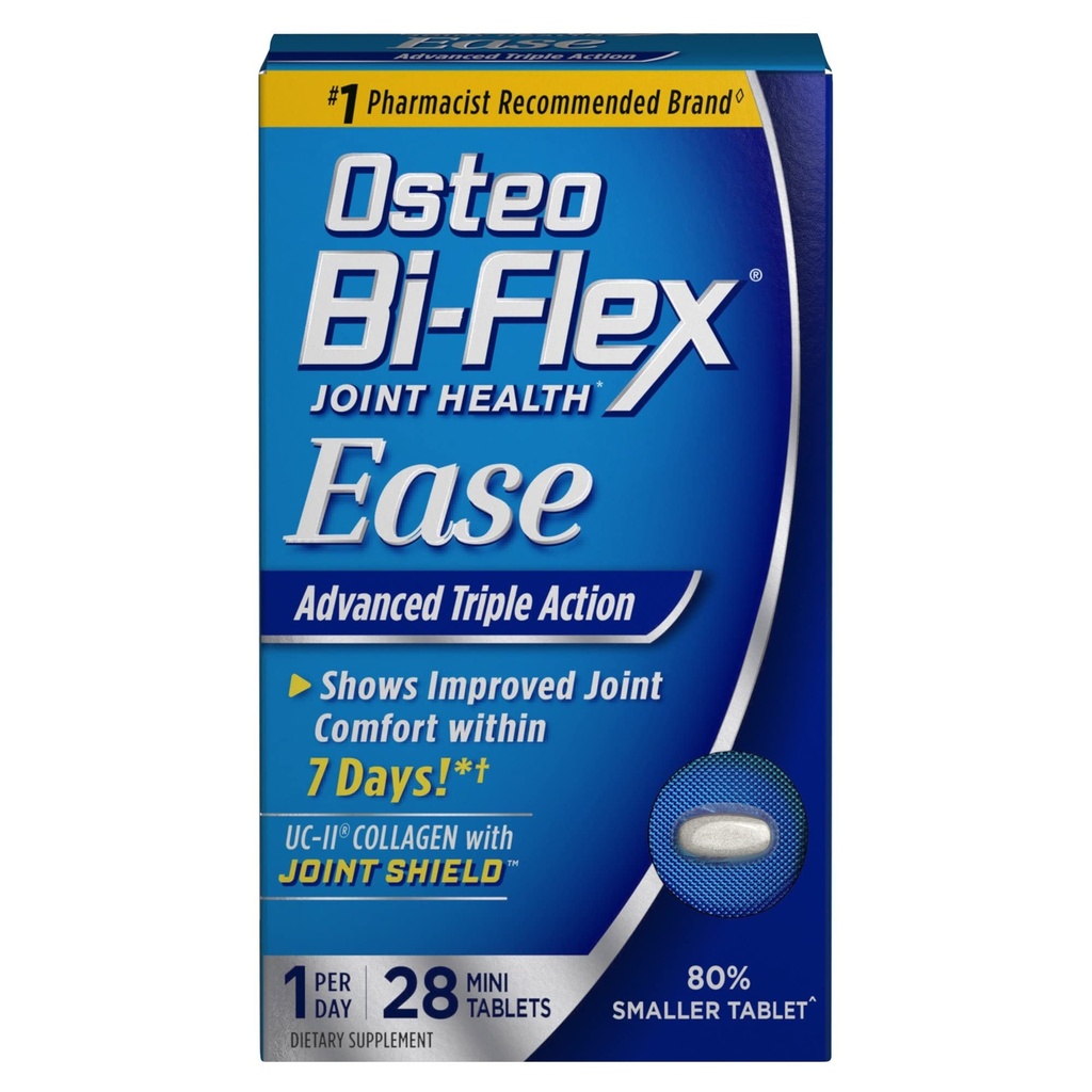 Osteo Bi-Flex Joint Health Ease Advanced Triple Action Mini Tabs - 28 ct, Pack de 3