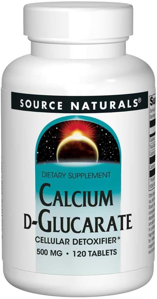 Fuente Naturales - Calcio D-Glucarate, 500 mg