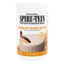 NaturesPlus SPIRU-TEIN, Chocolate Peanut Butter - 1.2 lbs - Plant-Based Protein Shake - Non-GMO, Vegetarian, Gluten Free - 16 Servings