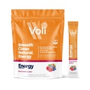 Voli Energy Drink Mix Packets Silencio Natural Pre-Workout Powder con Green Tea Caffeine &amp; B Vitaminas, Aminoácidos &amp; Electrolitos para el enfoque sustentado, hidratación &amp; energía limpia