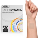 Veru Wellness Multi Vitamin Plus Patch diario - Time Release Auto Adhesive Patch, 8-10 Horas (60 Cuenta)