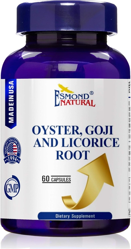 Oyster, Goji & Licorice Root Complex, GMP, Natural Product Assn Certified, Made in USA - 60 cápsulas