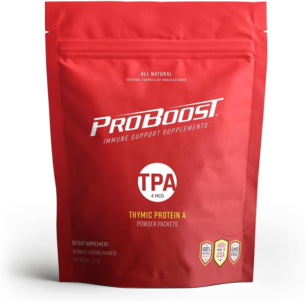 Proteína Témica Un paquete de polvo (4 McG TPA) – Apoyo al sistema inmune Suplemento - Todo natural, no transgénico Fórmula - 30 Packets