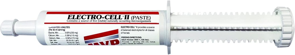 Electro-Cell II Pasta de electrolito para caballos -5-Pack (10 dosis)