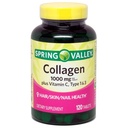 Collagen de Spring Valley 1.000mg Por Tablet, Plus Vitamina C, Tipo 1 &amp; 3, 120ct por Equate