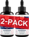 Suplemento de hierro líquido para mujeres 2-Pack - ácido fólico, vitamina C, suplementos de hierro líquido vegano para la anemia, menstruación, apoyo al embarazo - gotas sabor a naranja - 2x2oz