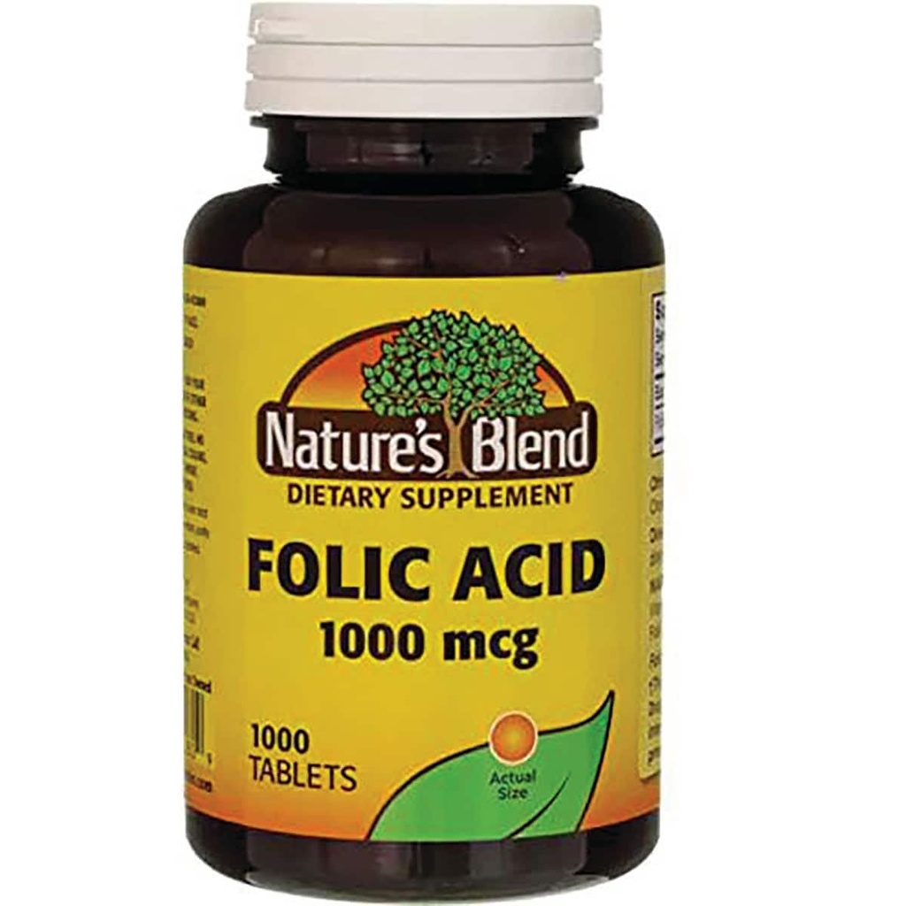 Blend Folic Acid 1000 mcg 1.000 mcg 1000 Tabs
