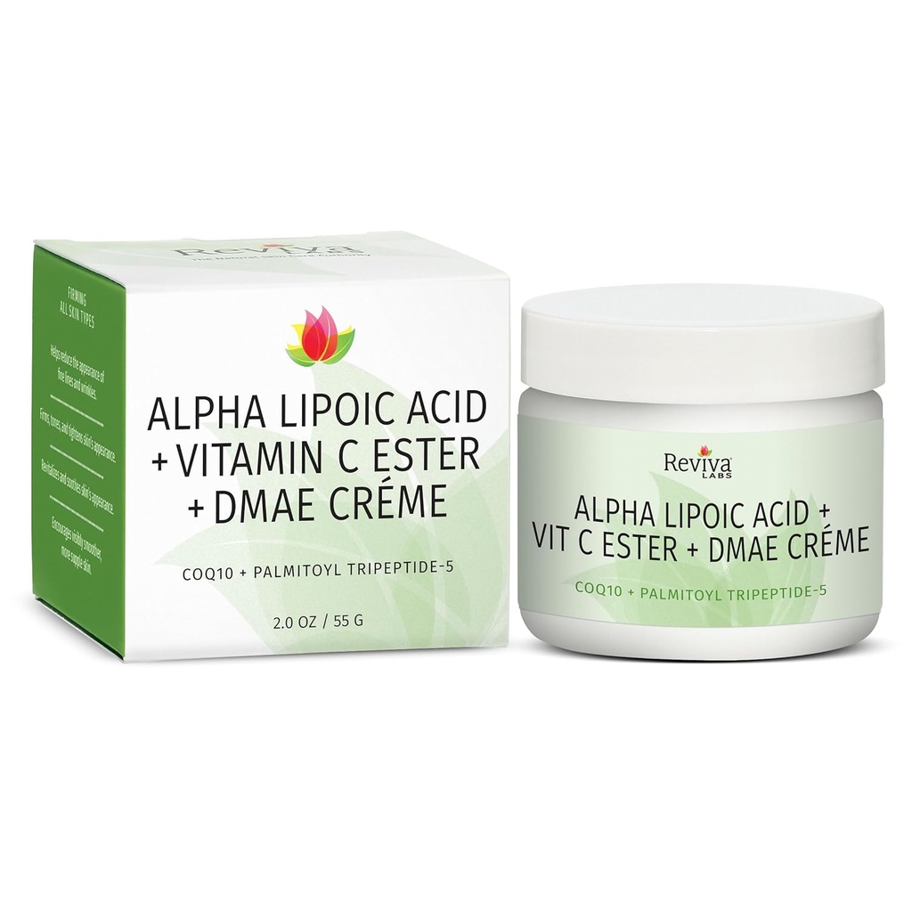 Reviva Labs Alpha Lipoic Acid Vitamin C Ester and DMAE Cream -- 2 oz