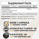 Maca Extract Capsules tención 5% Macamides Silencio Lepidium meyenii ← Mood, Energy y Vitality
