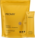 ProMix Nutrition Debloat Prebióticos y Probióticos Apoyo Inmunitario Suplemento de Digestión, Salud Cortisol, Gut Cleanse - Mango - 30 Servimientos (Pack of 30)