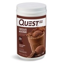Quest Nutrition Chocolate Milkshake Protein Powder, 22g Protein, 2g Net Carbs, 1g Sugar, Low Carb, Gluten Free, 1.6 libras, 24 piezas