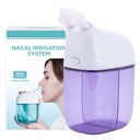 Nasal Irrigation System, Nasal Rinse Machine, Sinus Rinse Machine, Sinus Cleaner Machine with Salt Water Tank & Waste Collection Tank - Nose Cleaner for Sinus,Sinus Adult,Alergy relief - Purple