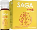 SAGA Surge Organic Energy Shots ← Yerba Mate & Alpha GPC Suplemento con CoQ10, Turmeric & Mushrooms ← Pre Workout Boost Drink for Focus & Performance ← 2oz Peach Mango