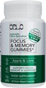 Orlo Focus " Memory Gummies – Suplemento nootrópico para adultos con Mane de León, L-Theanine, Phosphatidylserine, Spirulina, Vitamina B6 " B12 Methylcobalamin (60 Gummies)