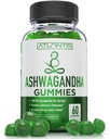 Atlantis Nutrition Ashwagandha Gummies - 1500 MG Por Serving - Promueve la calma, mejora el humor, aumenta los niveles de energía " fortalece el sistema inmunológico - Formulado con vitamina D " Zinc - Vegan tención 60 Conde