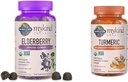 Garden of Life Organics Elderberry Gummies for Adults & Kids - Suplemento de Apoyo Inmunitario con Frutas Orgánicas Respuesta Inflamatoria Turmérica Gummy - 120 Gummies de Frutas Reales para Adultos Niños
