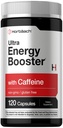Horbäach Energy Supplement  120 Capsules Silencio con Caffeine, Ginseng &amp; Vitamin B12 Silencio Daily Energy Booster Pills ← Non-GMO, Gluten Free