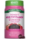 La verdad de la naturaleza Mujeres Gummies multivitamínicos más Collagen " Biotin " soportar 70 Conde ← No GMO " Gluten Free Supplement