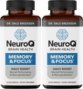 NeuroQ Memory & Focus - Boosts Cognitive Performance & Brain Function - Neuroprotective Formula by Dr. Dale Bredesen - Gotu Kola Ginkgo Phosphatidylserine &amp; Propolis - 60 cápsulas (Pack of 2)
