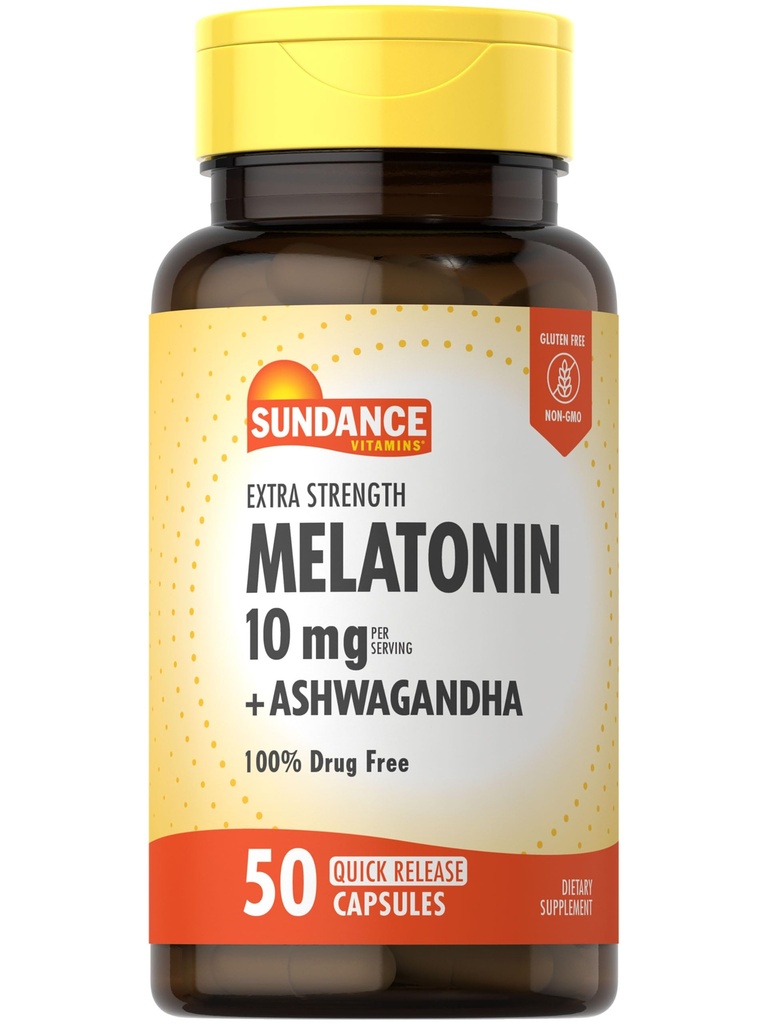 Sundance Melatonin 10mg con Ashwagandha