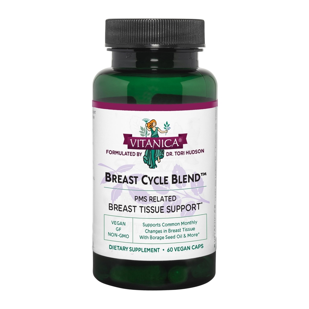 Vitanica - Breast Cycle Blend - Breast Cycle Support - 60 cápsulas vegetarianas