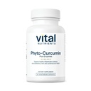 Nutrientes vitales Phyto-Curcumin Plus Enzymes  sometida Curcumin Suplementos con Phytosome Extract ← Apoyo para el Muscle, el Bone, el Liver y la Salud del Corazón* TEN Gluten, Dairy, Soy Free TEN 60 cápsulas