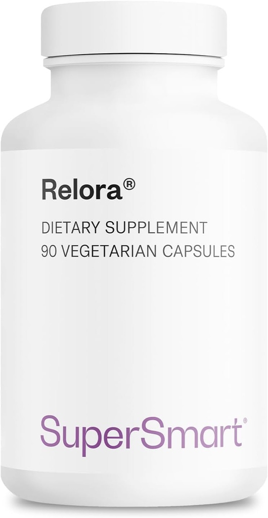 SuperSmart Relora 750mg por día - Magnolia Officinalis & Phellodendron Amurense Extracto Suplemento No-GMO &amp; Gluten Gratis - 90 cápsulas vegetarianas