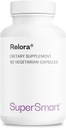 SuperSmart Relora 750mg por día - Magnolia Officinalis & Phellodendron Amurense Extracto Suplemento No-GMO &amp; Gluten Gratis - 90 cápsulas vegetarianas