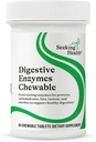 Buscando Salud Digestiva Enzimas Chewable, Vegan y Vegetariano Enzymatic Suplemento de Apoyo Digestión Saludable y Confort Digestivo con Amylase, Protease y Lipase (60 Tablets)