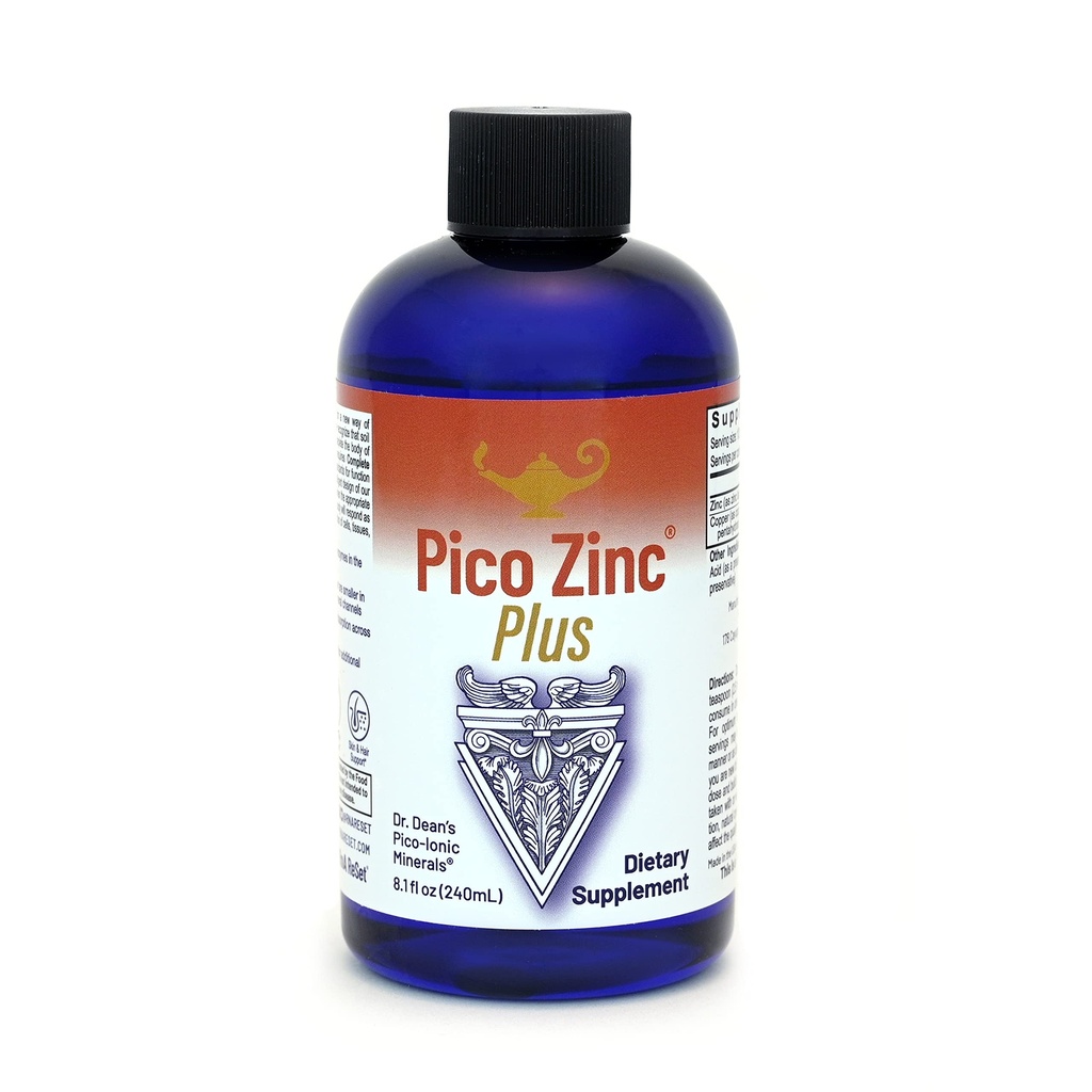 RnA ReSet Pico Zinc Plus – Suplemento de Zinc y Cobre Líquido, Solución Mineral Pico-Iónica, 8.1 Fl Oz (1-Pack)