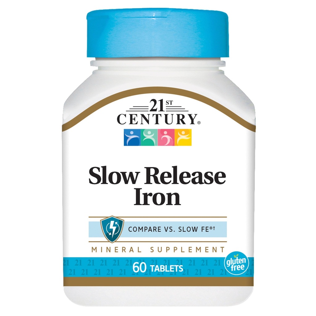 21st Century Slow Release Iron Tablets, 60 Conde