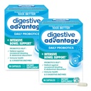Beneficios Digestivos Probióticos para la Salud Digestiva &amp; Soporte Intensivo de Tazón, para Mujeres &amp; Hombres con Enzimas Digestivos, Apoyo a la Salud Ocasional, Capsules 96ct (2)