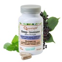 Quantum Health Sleep Immune Melatonin 5mg Support Suplemento L Theanine Valerian Root + Elderberry Vitamin C &amp; D Immunity Boost Daily Whole Body Wellness for Women &amp; Hombre - 30 cápsulas